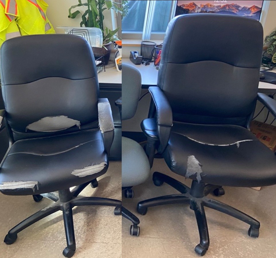 Black Task Chair (Damaged)