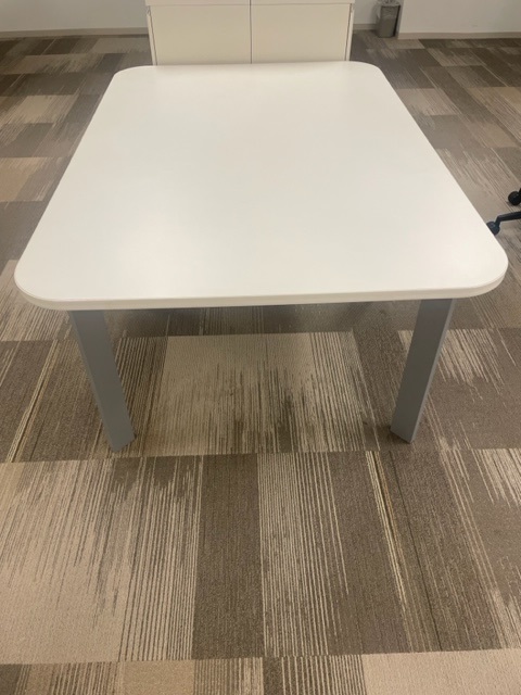 WHITE TABLE, 72" X48 5/8