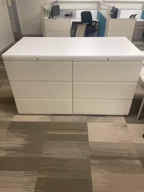 3H BEIGE FILE CABINETS, 36 X 38 X 19"