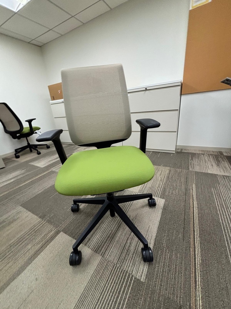 STEELCASE GREEN  CHAIRS