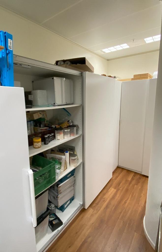 Reception storage cupboards 