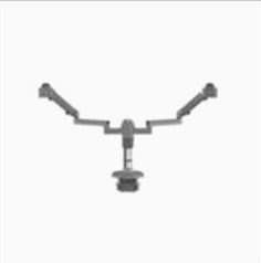 M2.01 M/Flex Dual Monitor Arm, Clamp Mount, up to 15.50 lbs. each