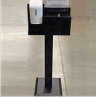 Bowman Face Covering Dispenser with stand