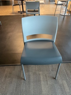 Break Room Chairs White Grey (Qty: 32)