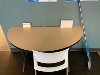 Half Round Table 60'' (Qty: 9)