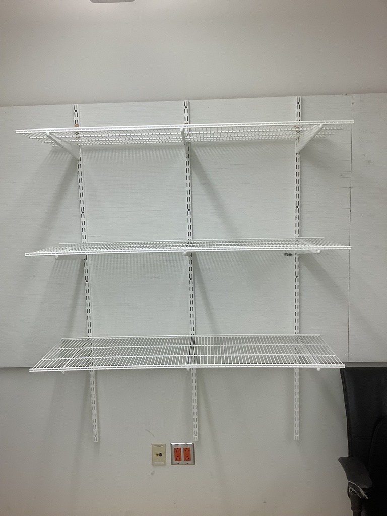 3-Shelf Wire Wall Mounted Shelving