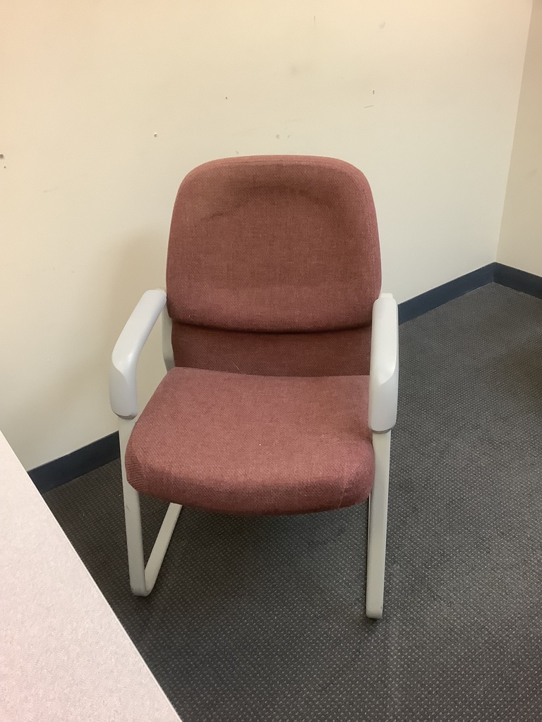 Guest Chair - Burgundy / Gray