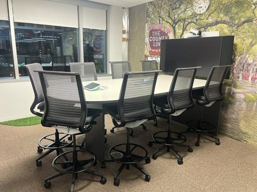 Hard Huddle Table - Standing 114"W x 54" x 42"H