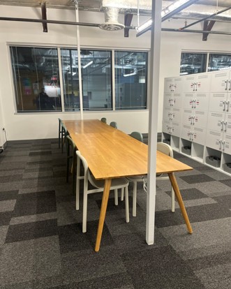 Table - Seated wood 86.5" x 37"
