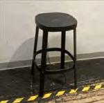 Black Stool W/Foot Ring