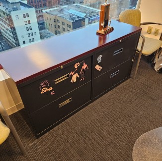 2-Drawer Lateral File - Double w/ Solid Top