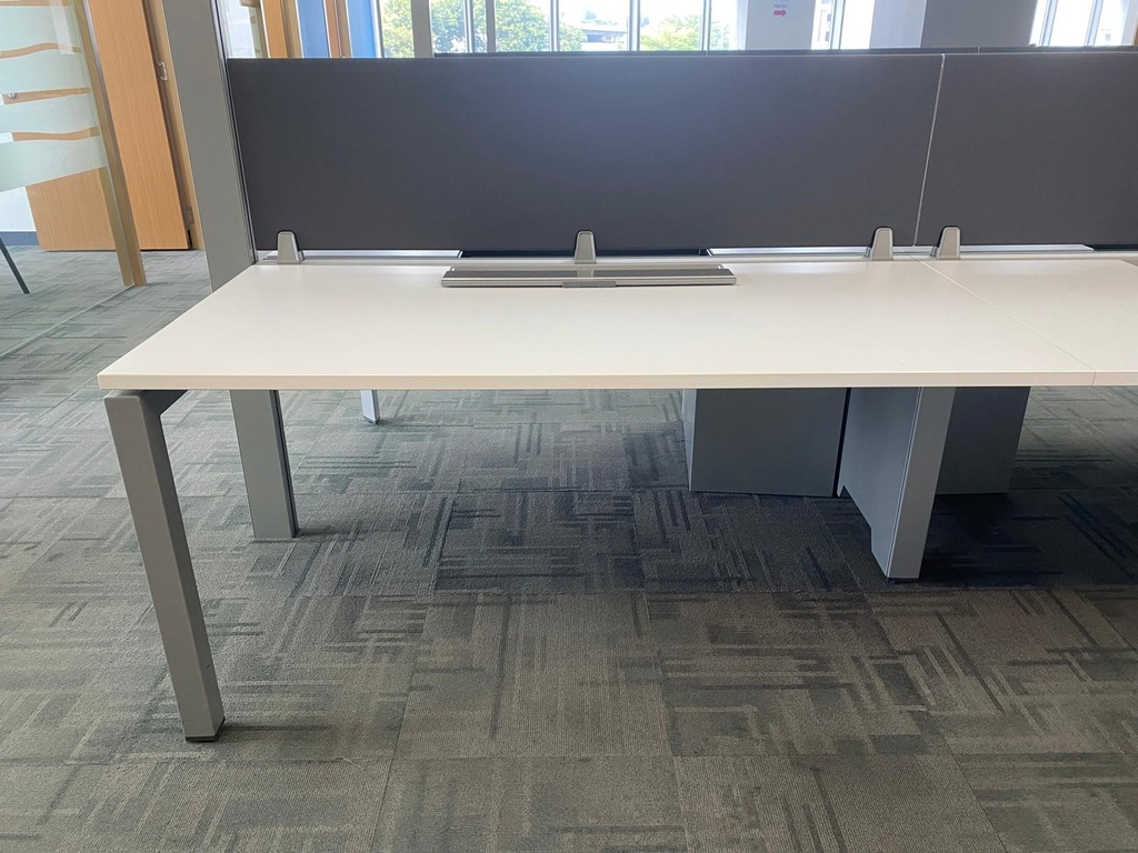Steelcase Artic White Tabletop with Legs