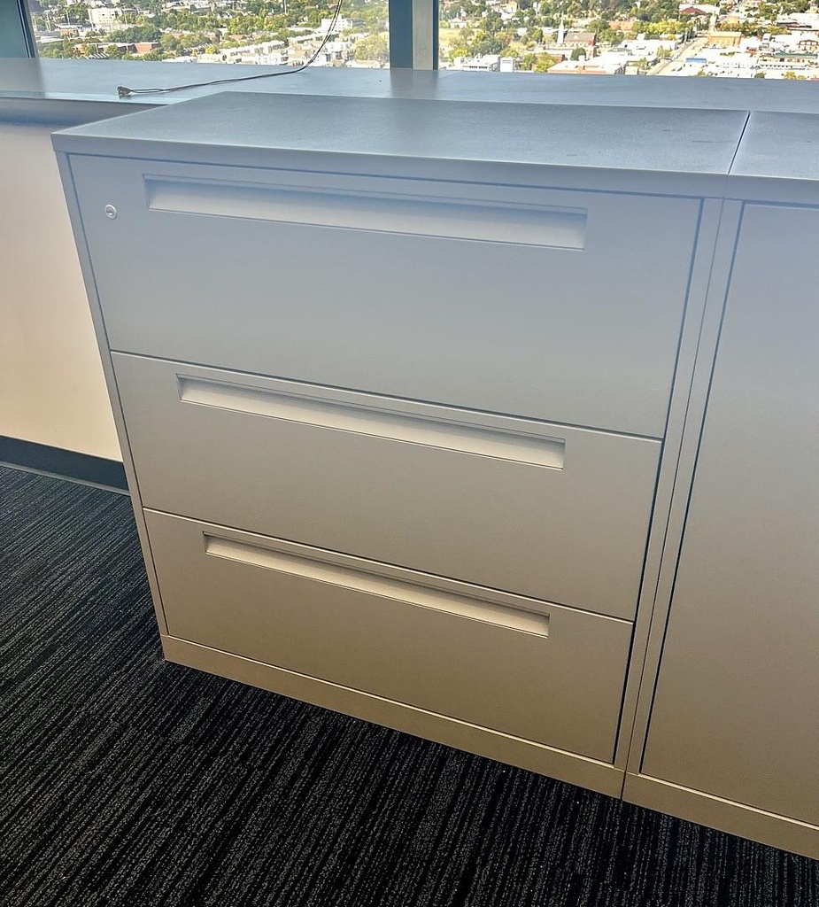 Lateral File - 3H grey - W 36, D 18, H 40