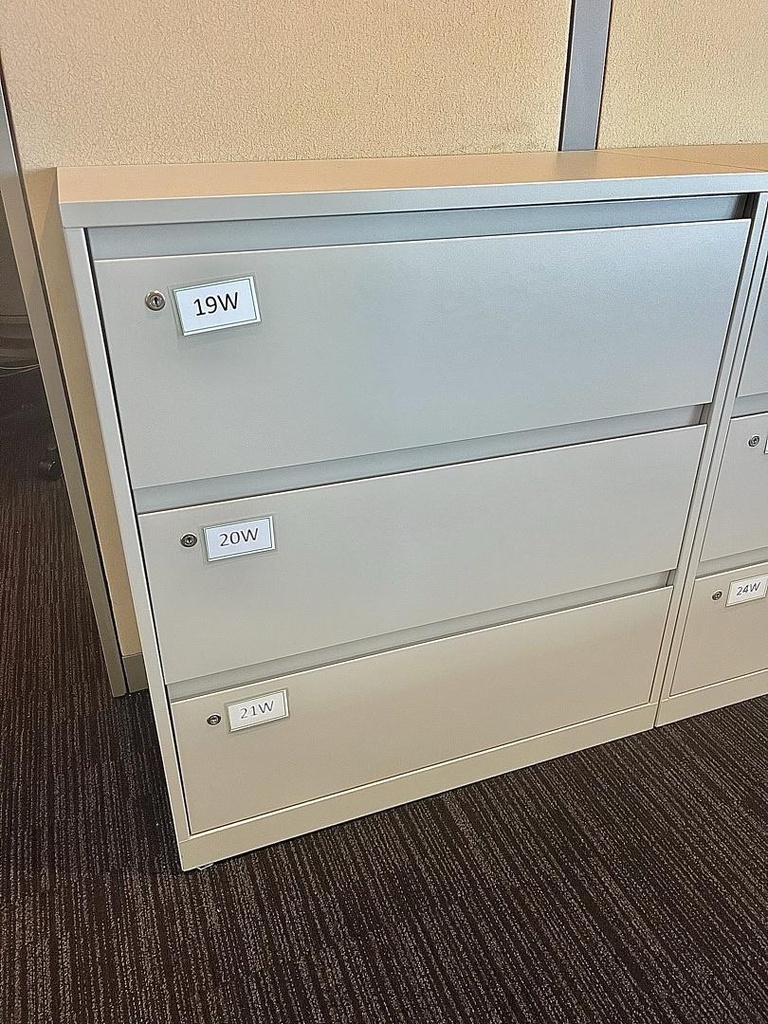 Lateral File - 3H white - W 36, D 18, H 40