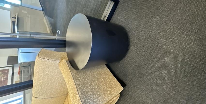 Round Cylinder Side Table Black - D 20, H 22