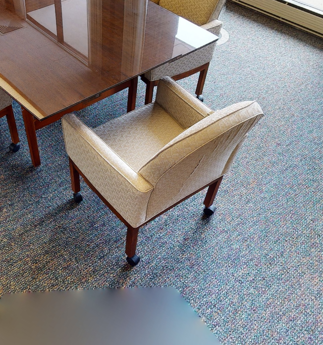 White Conference Chairs on Casters