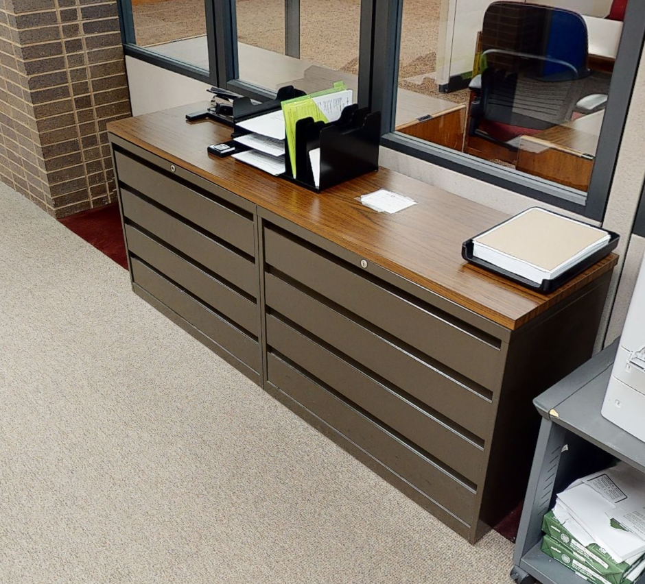 File Cabinet w/ Wood Top