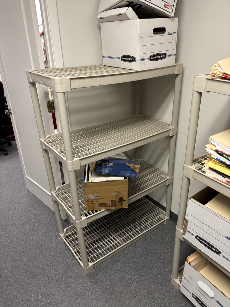 3 Shelves, Plastic Shelving Unit