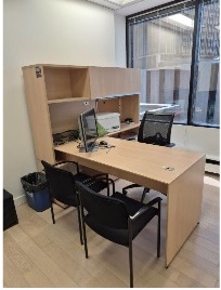 L-Shaped Desk - 2 W/ P-Tops And 2 W/ Tower Storage Units