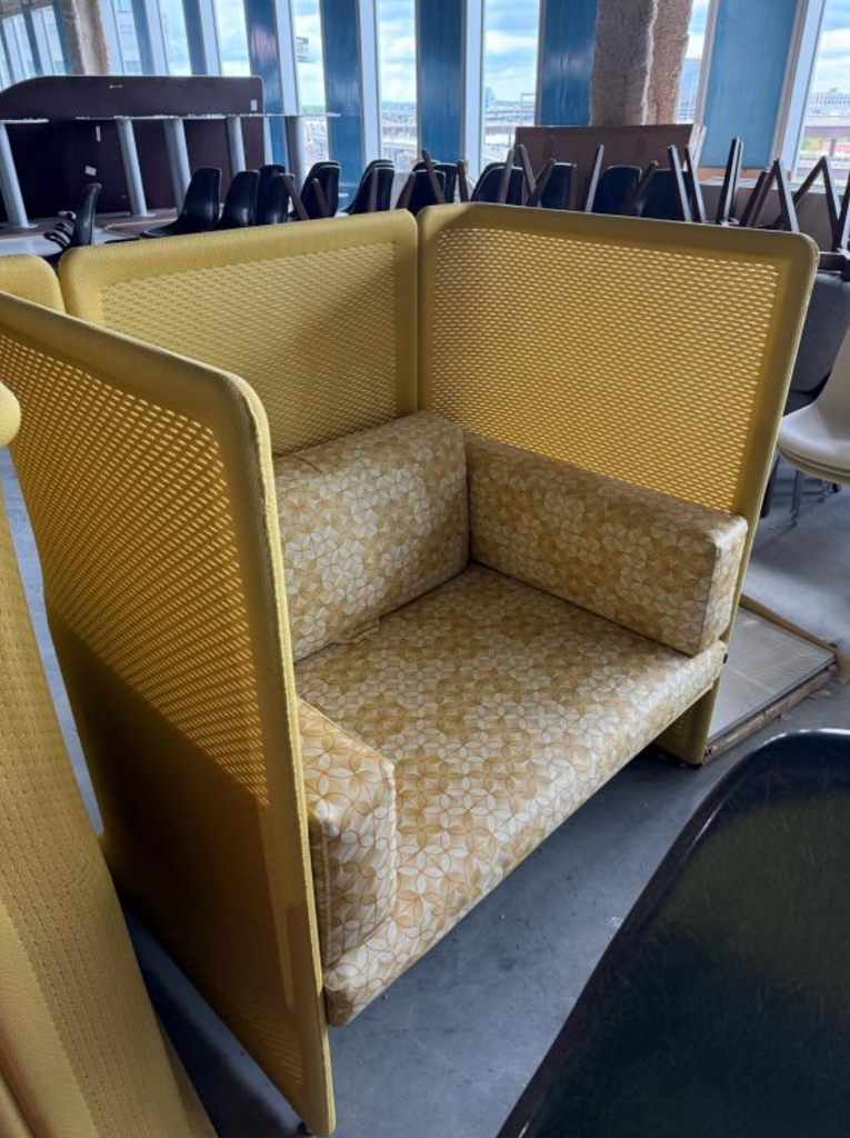Yellow/Orange Booth