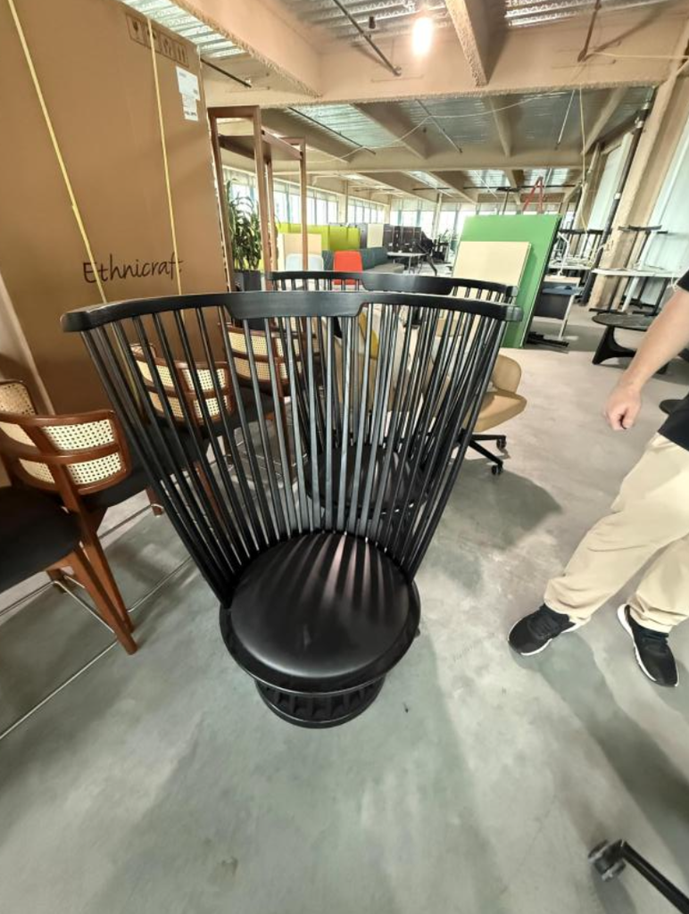 Dark Wood Tapered Chair