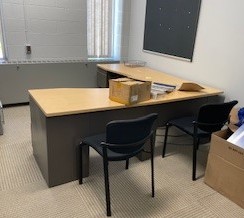 L-Shape Double Ped Desk (Bbf &amp; Ff) 