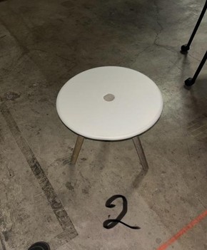 white side table