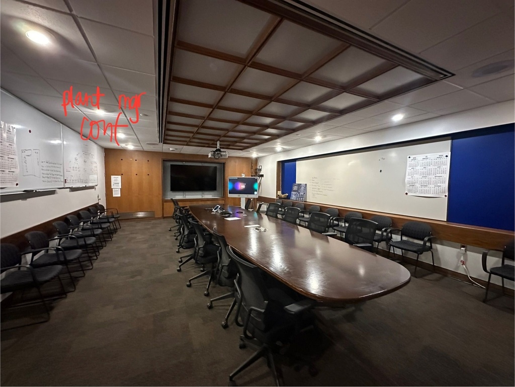 Wood Top Black Base Table