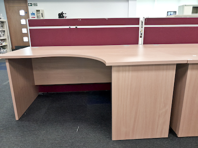 Wood Workstation Desk