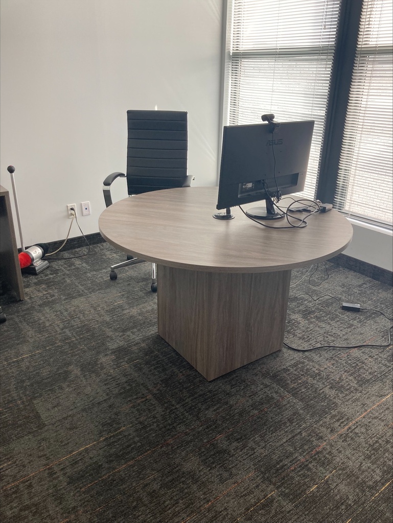 Small round meeting room table