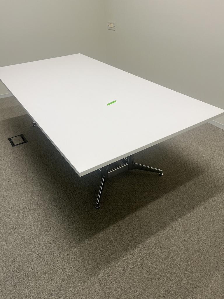 Conf. Table W/Chrome Base