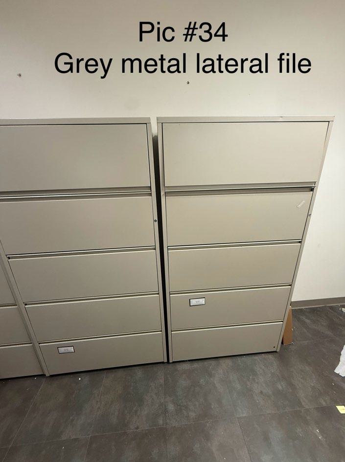 Grey metal lateral file