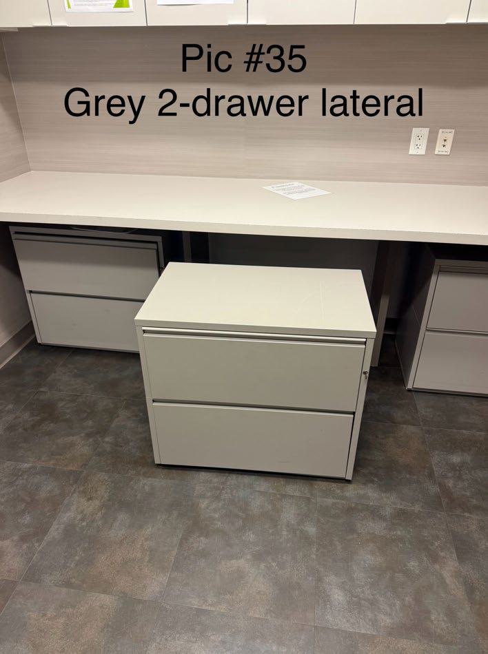 Grey 2-drawer lateral