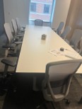CONF. TABLE 2PC W/FRAME BASE 2 MIC HOLES AND A CENTER GROMMET