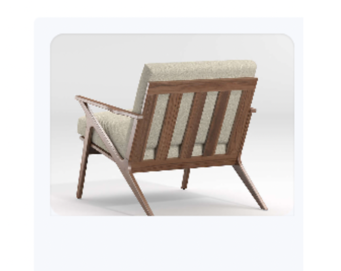 Beige Lounge Chair (Stock Image)