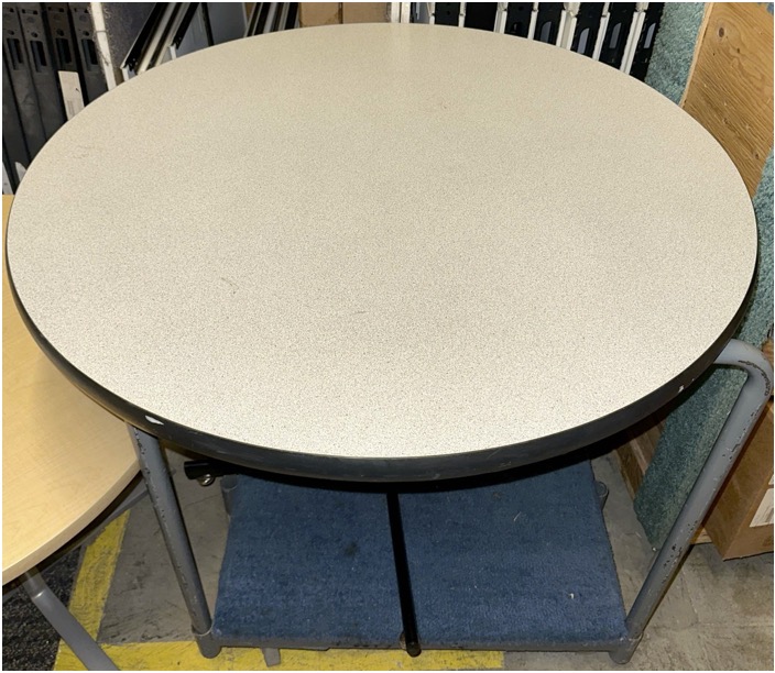 Work Table Round - Gray Top