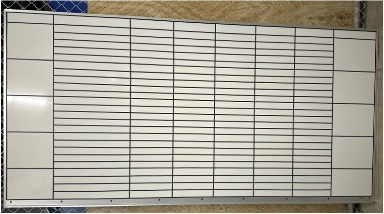 4'x8' Whiteboard W/ Grid Pattern