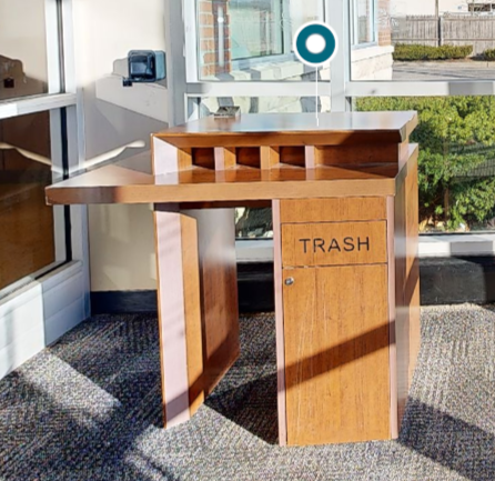 Small check desk 
