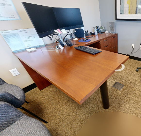 L-shaped desk 48x60
