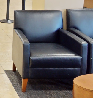 Black lounge chair