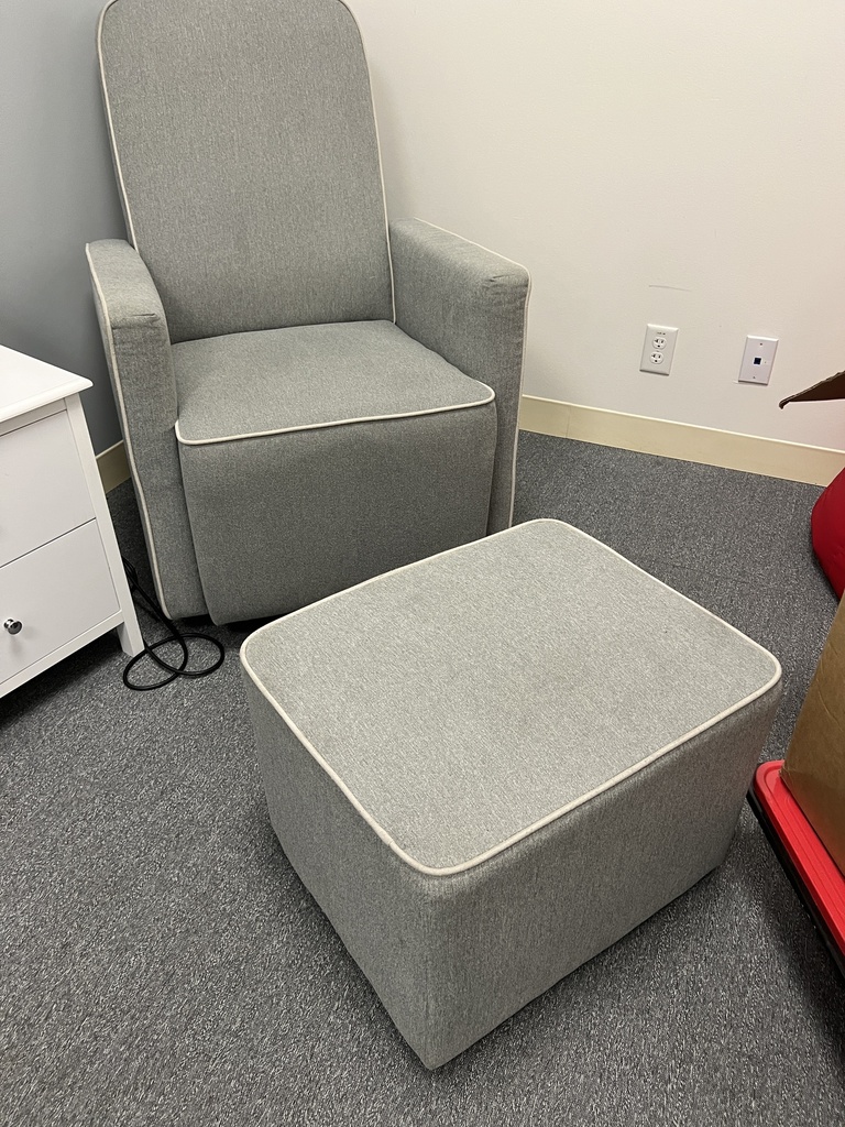 Grey rocker chair