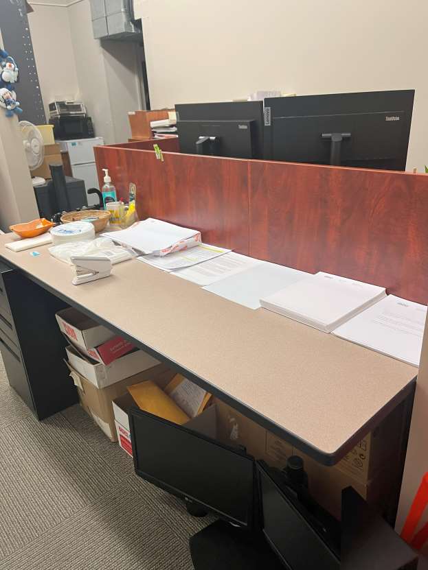 Desk with Ped