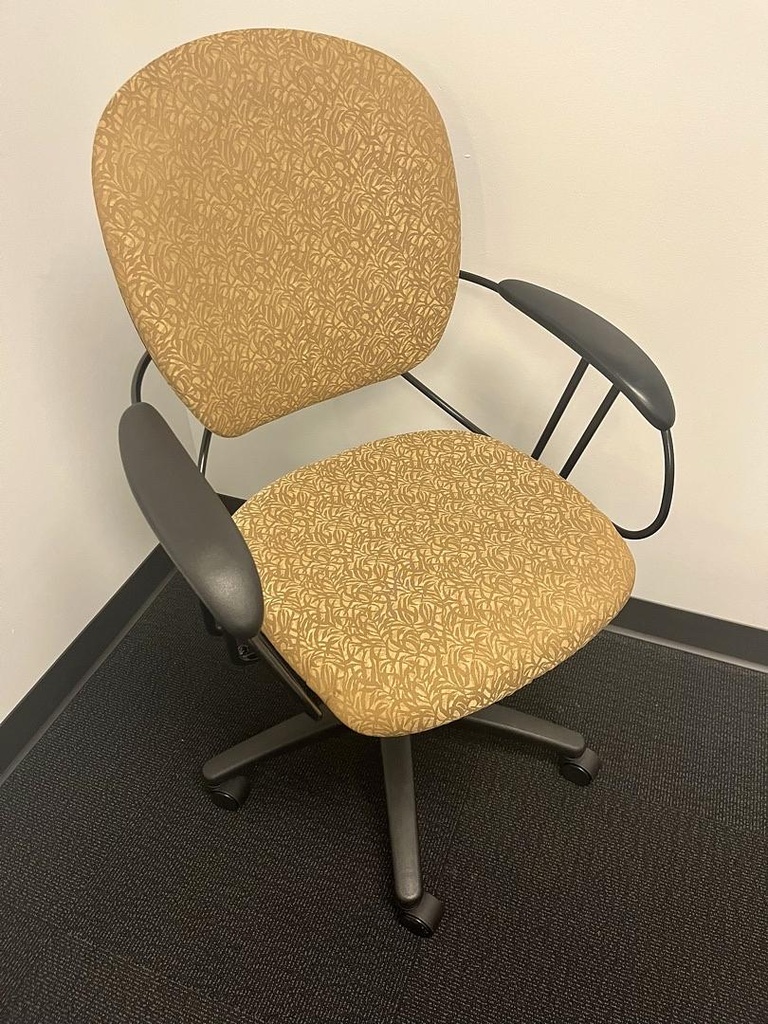 Task Chair - Uno gold floral