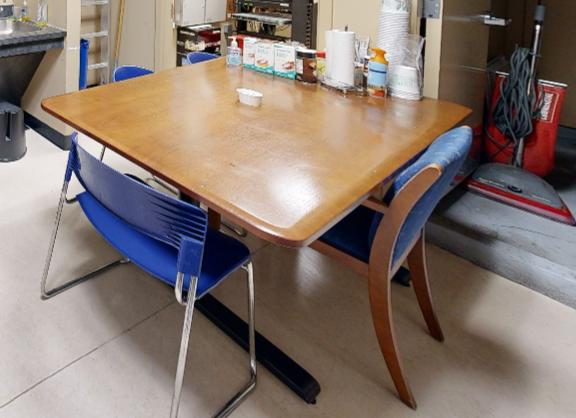 Square table