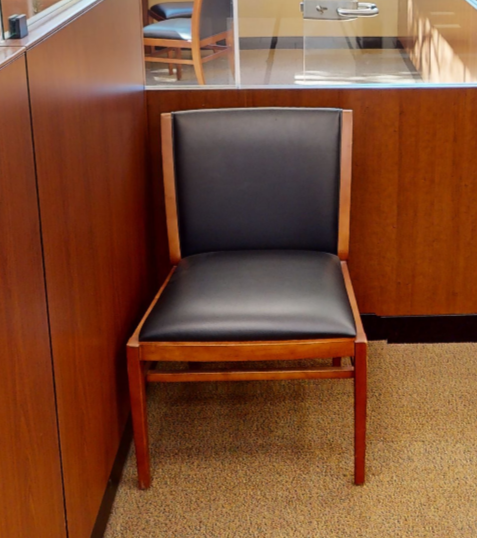 Leather Guest Chair No Arms