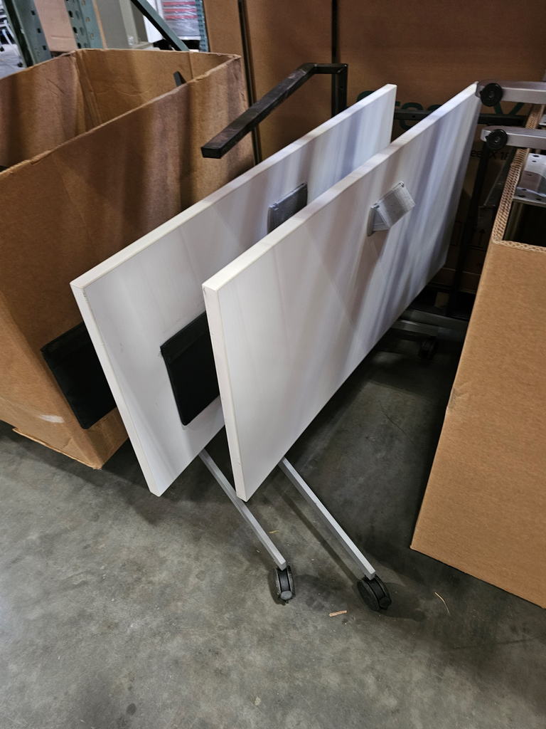 48x24 Folding tables on wheels