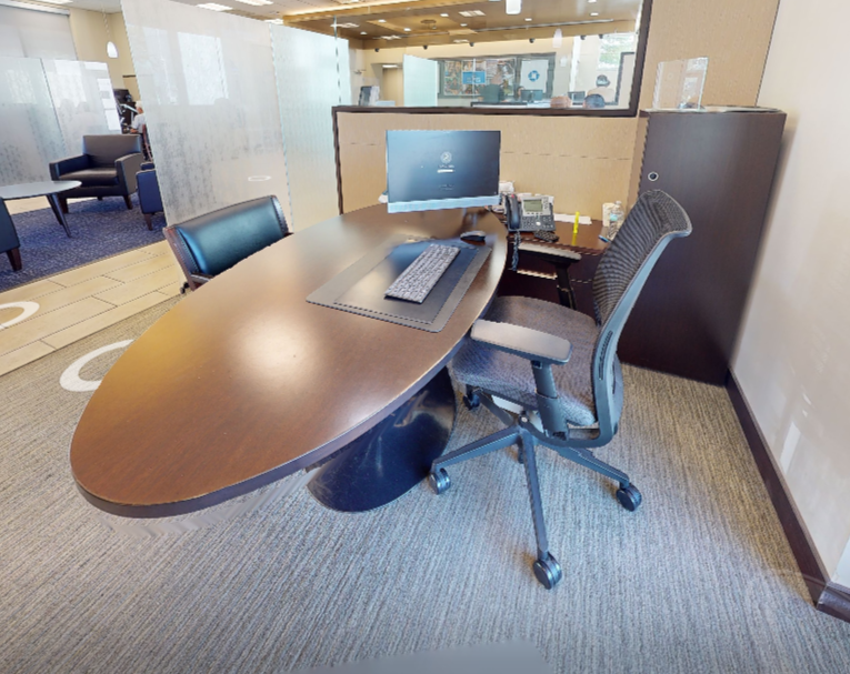 L-shaped desk