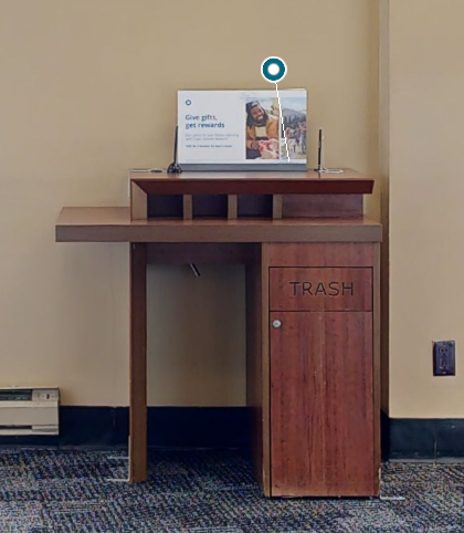 Small check desk