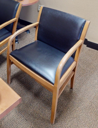 Black Leather Guest Chair