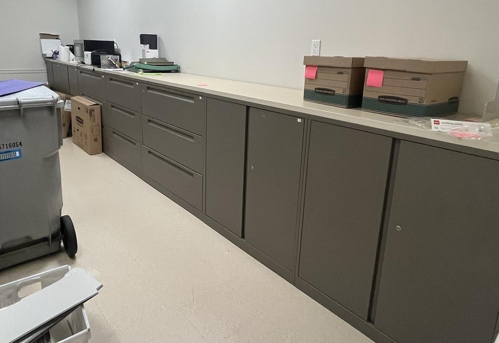 Lateral File and Cabinet - file 3R cabinet 4R with Common Top